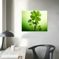 thumbnail image 3 of JRXY Green Leaves Canvas Wall Art - Summer Sunshine Leaves Picture - Magnolia Maple Leaf Poster for Bathroom - Contemporary Green Prints Framed Wall Decor  16x12in, 3 of 4