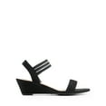 thumbnail image 2 of Women Low Wedge Heel Sandals Open Toe Ankle Strap Lady Work Casual Shoes, 2 of 6