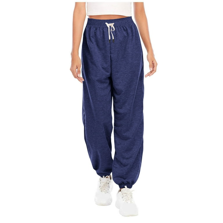 EGNMCR Clearance Toddler Boys Cotton Active Jogger Sweatpants Kids Casual Athletic Solid Pocket Pull On Pants Blue 5T Spring Summer Savings Clearance Walmart