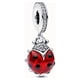 thumbnail image 3 of Exquisite Red Ladybug Beads - 925 Sterling Silver Charms for Pandora Bracelets - Perfect Anniversary and Wedding Gift, 3 of 5