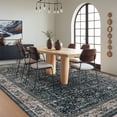thumbnail image 4 of Washable Area Rugs, Black 5'X7' Antique Distressed Large Rug for Living Room, Modern Non Slip Stain Resistant Vintage Print Accent Carpet Floor Mat for Bedroom Dining Office Farmhouse, 4 of 6