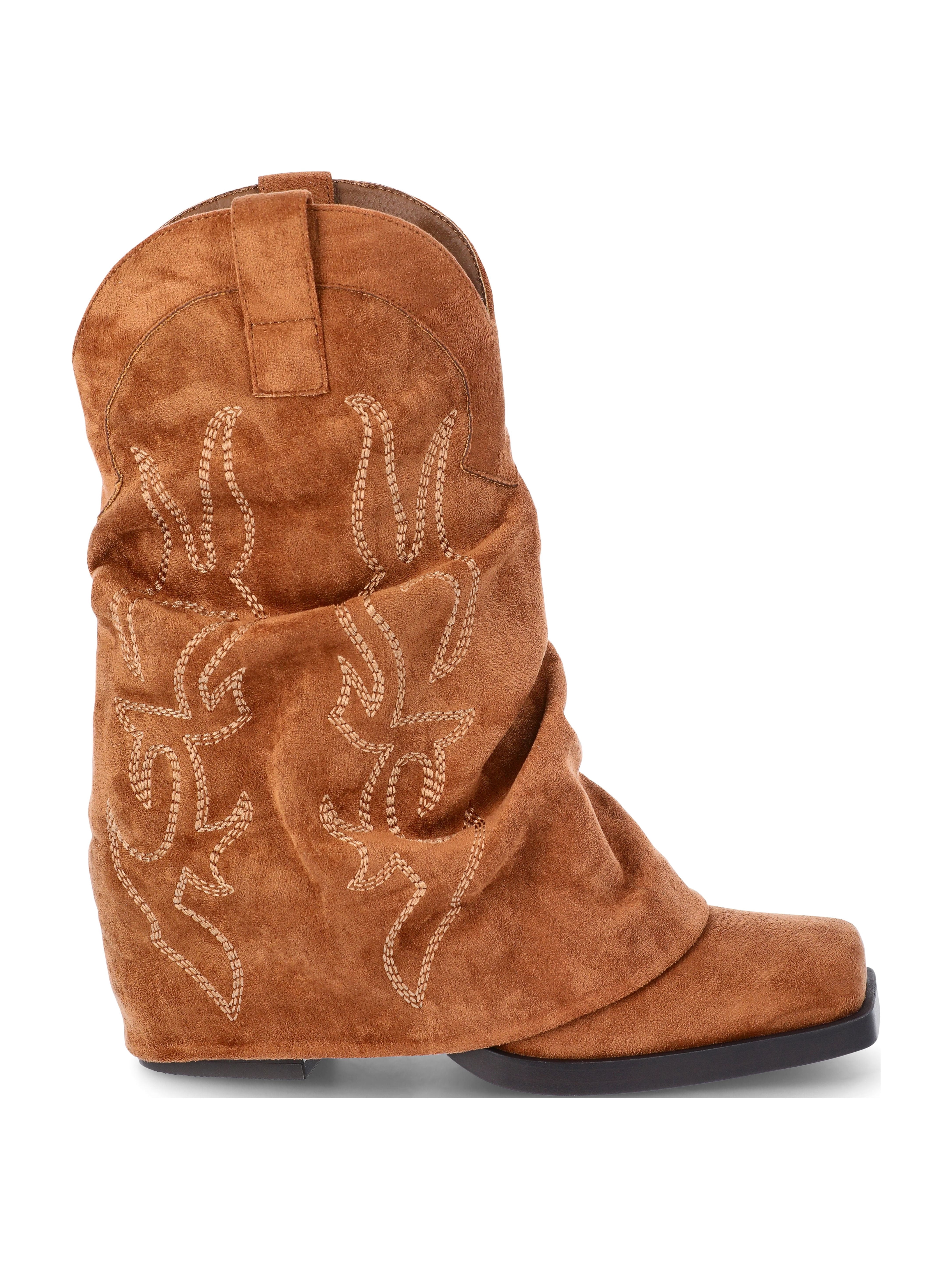 No Boundaries Women's Foldover Western Boots