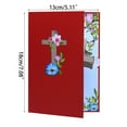 thumbnail image 3 of Crosses 3D Popup Greeting Card Religious Congratulation Gift,Easters Card with Envelope,Christmas Thanks You Blessing, 3 of 8