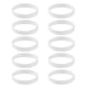 thumbnail image 2 of Pulsera de silicona Sunnimix 10pcs Caucho de Silicona en Blanco, 2 of 8