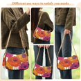 thumbnail image 4 of FORMRS Womens Shoulder Bag with Chain Strap Clutch Purse Cute Tote Handbag, Purple Hand Drawn Floral, 4 of 7