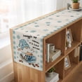 thumbnail image 6 of Blue Gnomes 70 Inch Table Runner, Coffee Snowflake Winter Checkered Rustic Farmhouse Dresser Scarf Cotton & Linen Tablerunner for Dining/Kitchen Island/Holiday Party Décor 13" x 70", 6 of 9
