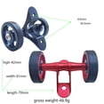 thumbnail image 3 of Almencla Aluminum Alloy Folding Bike Easy Wheel Easy Install Double Roller Rear Wheel for Gold, 3 of 7