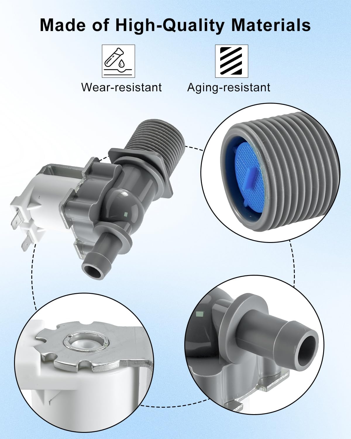 CATPAN 5220FR2006Z Washer Water Inlet Valve Fit for LG WM1455HWA/00 WM3555HWA/00 WM3700HWA/01 Washing Machine Front-Load, Replace 4869491 AP6798392 PS12587933 EAP12587933