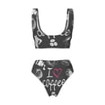 thumbnail image 5 of Daiia I Love Coffee Women's Bikini Set Two Piece Swimsuit High Waisted Bikini Adjustable Straps Bikini Perfect for Beach, Pool, and Summer Vacation-Small, 5 of 9