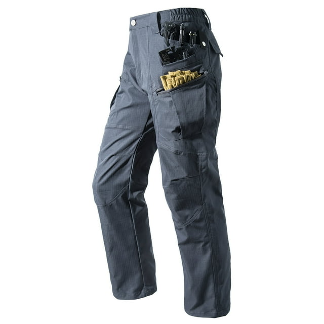 Yaoyar Mens Outdoor Cargo Pants Casual Jogger Multi Pockets Outdoor Hiking Work Sweatpants