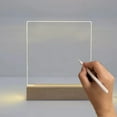 thumbnail image 3 of Message Board Creative Good-looking Display Gift with Base Home Decoration Wood Message Board Night Light Bedroom Supply, 3 of 10
