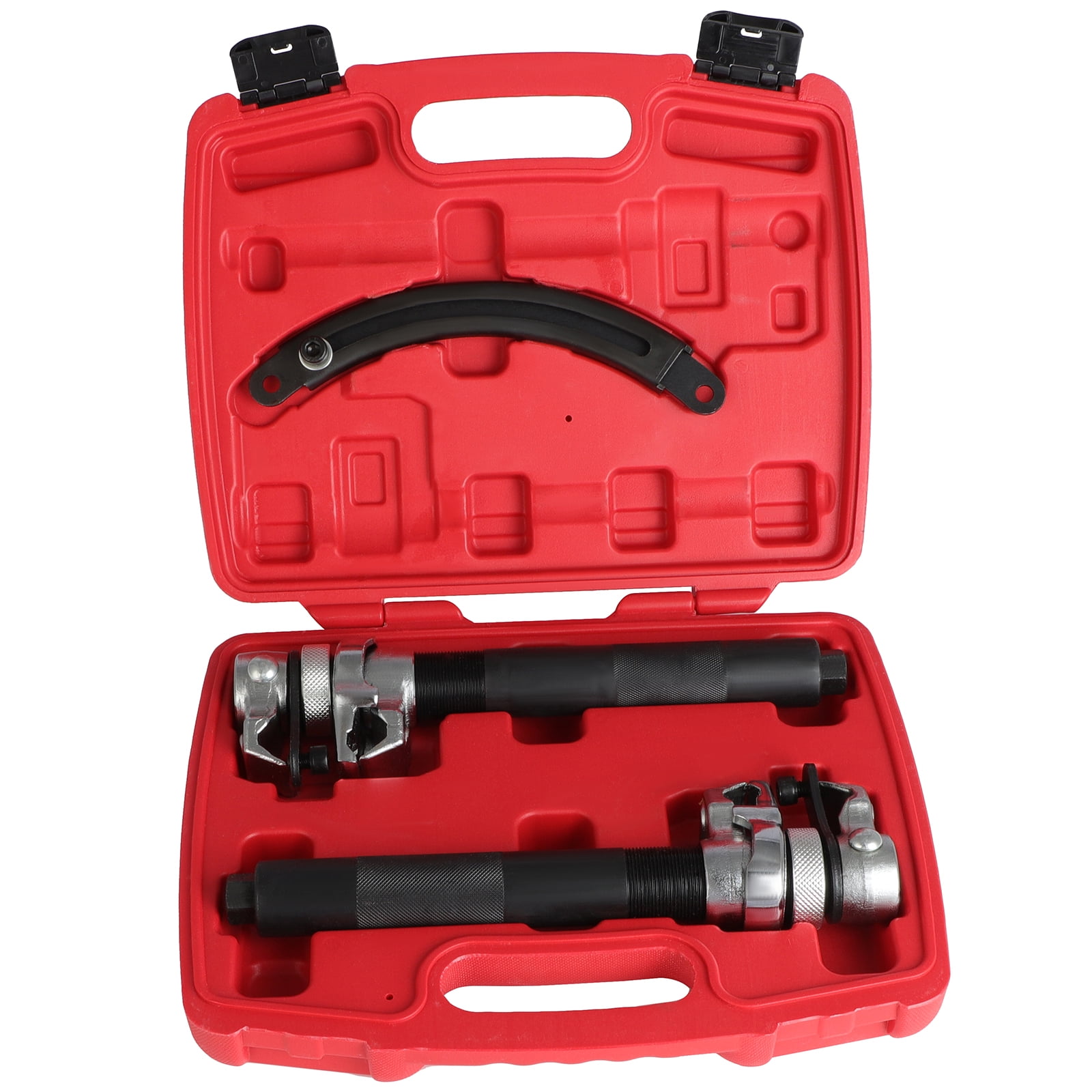SCITOO Coil Spring Compressor Tool Automotive 2 pcs Heavy Duty Macpherson Strut Spring Compressor Set with Safety Bracket for Car Truck ATV UTV, 2200 LB Capacity, Coil Spring Compression Tool