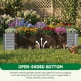 thumbnail image 6 of Gymojoy Outdoor Metal Raised Garden Bed,8x4x2ft Planter Box for Vegetables,Flowers,Herbs,Silver, 6 of 11