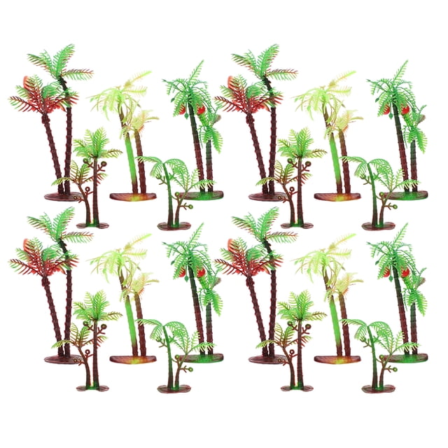 100pcs Aquarium Fish Tank Artificial Coco Árbol Adorno Decorativo Adorno