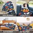thumbnail image 2 of Yayeee Throw Blanket for Couch Soft Warm 50" x 60" Sofa Chair Bed Decoration, Art Flowers, 2 of 7
