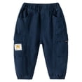 thumbnail image 6 of Gyexs Toddler Boys Jogger Pants Uniform Pants with Pockets Elastic Waist Casual Pants for Kids, 6 of 8