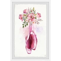 Marmont Hill Flower Ballet Framed Wall Art, 8.00" x 1.50"