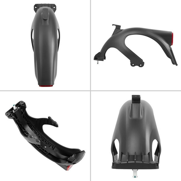 Support De Garde-boue Arrière En Métal Pour Trottinette Ninebot MAX G30 - Pièce De Rechange Robuste Avec Vis, Fixation Parfaite (rouge/noir)
