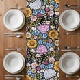 thumbnail image 4 of Table Runner 72 Inches Long for Kitchen Dining, Sunflower Dresser Scarf Farmhouse, Dining Table Decorations for Wedding/Parties, Colorful Flowers Summer Botanical 14 x 72 In, 4 of 8
