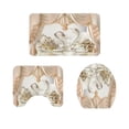thumbnail image 2 of Zxsyw 3Pcs Luxury Swan Bathroom Set - Bath Mat, Rugs, and Toilet Lid Cover for Elegant Bathroom Decor, Shower Accessories, and Home Decoration - Perfect for Stylish Home Decor, 2 of 5