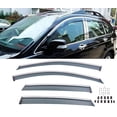 thumbnail image 5 of Ikon Motorsports Compatible with 07-11 Honda CRV Acrylic Window Visors W/ Chrome Trim 4Pc Set, 5 of 6