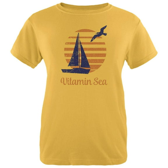 Summer Sun Vitamin Sea Sailboat Womens T Shirt