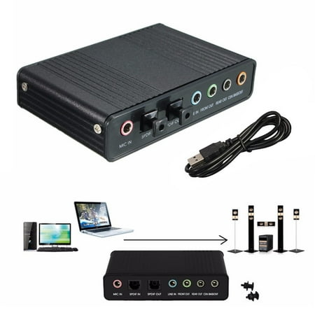 Harici Ses Karti Usb 6 Kanal 5 1 7 1 Surround Adaptoru Ses Usb 2 0 Optik Ses Karti