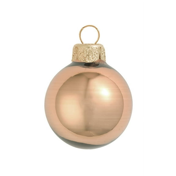 Whitehurst Large Shiny Finish Glass Christmas Ball Ornaments - 6" (150mm) - Chocolate Brown -2ct