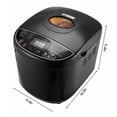 thumbnail image 2 of Compact Automatic Dough Machine 2LB 19-in-1 Bread Maker 3 Crust Colors Nonstick, 2 of 6
