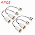 thumbnail image 1 of 4Pcs E27 to E27 Light Socket Extender Lamp Bulb Adapter Flexible Extension All-Directional Adjustable Standard Medium Light Bulb Socket Converter for Light Bulb Camera, 1 of 7