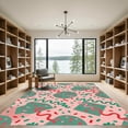 thumbnail image 2 of ODIKA 2'x3' Machine Washable Non-Slip Area Rug, Abstract Pink High Traffic Rug, Pink, 1173883, 2 of 7