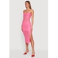 thumbnail image 2 of Women's Side Slit Crochet Overlay Midi Skirt, 2 of 4