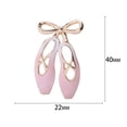 thumbnail image 5 of Kripyery Women Brooch Elegant Ballet Shoe Shape Clothing Brooch Jewelry Accessories for Hat Scarf Dress Coat Decor, 5 of 7