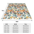 thumbnail image 3 of Honeii Abstract Plants Mushroom Deer Print Fleece Blanket - Throw Blanket for Bed, Sofa, Couch, Camping, and Travel , Microplush Ultra Soft Warm Blanket-40"x30", 3 of 7