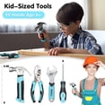 thumbnail image 3 of Juego de herramientas SHALL para niños, tamaño con 26 piezas y bolsa de herramientas para mayores de 6 años, 3 of 7
