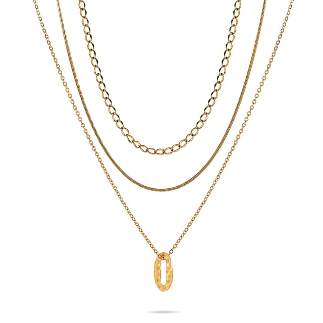 JeenMata Juego de Regalo 3 Pzas Mujer Collar Colgante Cero