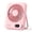 Pink-5000mAh, variant on Desk Fan Battery Operated, Portable USB Rechargeable Fan, 2000mAh 180° Tilt Folding Personal Fan With Power Display, 100 Speeds Ultra Quiet Table Fan for Desktop, Home, Travel