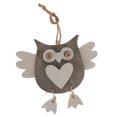 thumbnail image 1 of 2xOwl Shape Country Colgante De Madera Vintage Bird Decor 16x16cm Sunnimix Decoración colgante de madera rústica., 1 of 8
