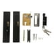 thumbnail image 2 of Juego de Cerradura de Dormitorio Cerradura de Puerta Europea Palanca de Puerta Moderna Hogar Habitación Interior Inodoro aleación de Aluminio Silenciosa con Manija Baño Negro ANGGREK Otros, 2 of 8