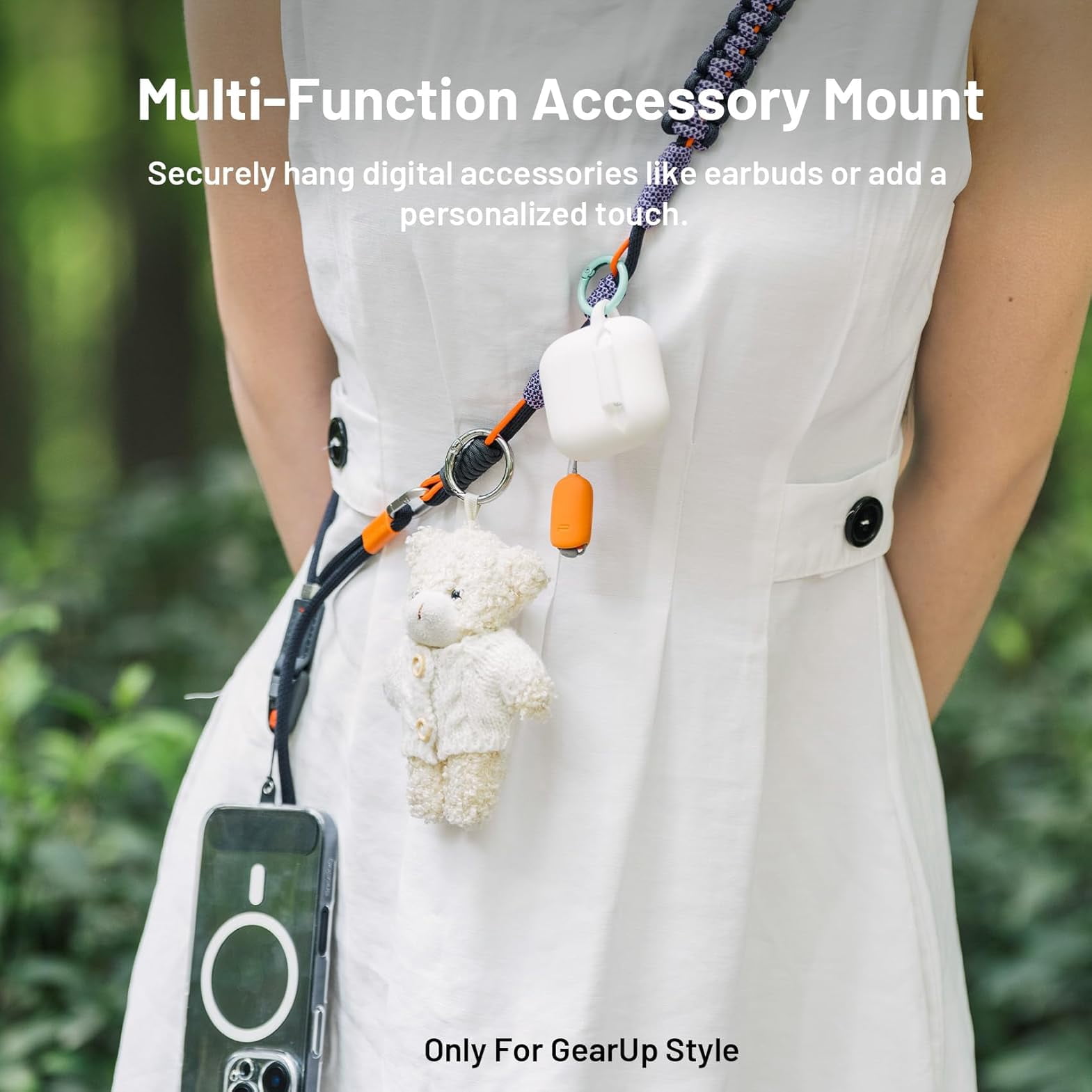 PGYTECH LinkGo Phone Lanyard Adjustable Neck Phone Strap Quick Release with Lens Cloth