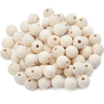 200pcs 16mm Wood Beads Natural Unfinished Round Ball Wooden Loose Beads Wood Spacer Beads for DIY Crafts Jewelry Making Handmade Decoration