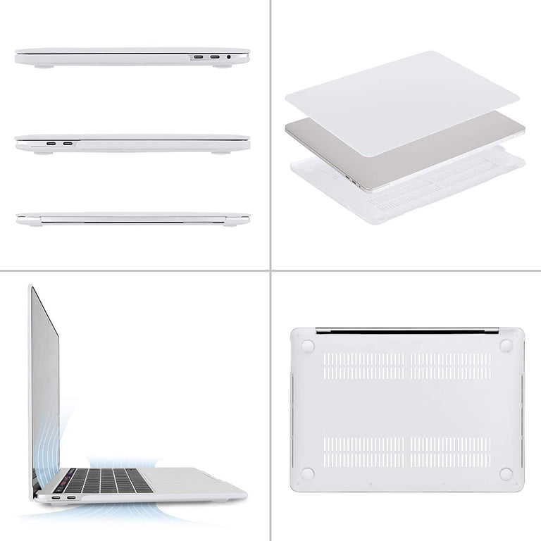 QJUZO Hard Shell Case For MacBook Pro 13 Inch (2016-2025 M1/M2) - Glitter Green With Screen & Keyboard Protector