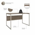 thumbnail image 4 of Hybrid 48W Desk and Chair Set with Drawers in Modern Hickory - Engineered Wood, 4 of 7