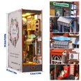thumbnail image 2 of DIY Book Nook 3D Wooden Puzzle Bookshelf Insert Decor with Sensor Light DIY Miniature Dollhouse Model Kit Creative Decorative, 2 of 8