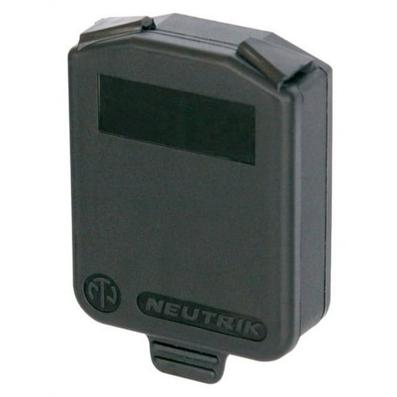 Neutrik SCDX Hinged cover for all D-size chassis connectors-Black