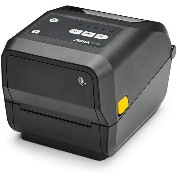 Restored Zebra ZD42042-T01E00EZ Thermal Transfer Desktop Label Printer  203 DPI, USB, Ethernet, Compact, Easy Ribbon Cartridge (Refurbished)