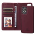 thumbnail image 6 of for Samsung Galaxy A13 4G Phone Case Wallet & Cash Slot,Flip Kickstand Cover [2 in 1 Detachable Credit Card Holders] Premium PU Leather Purse Wrist Strap Case for Samsung Galaxy A13 4G,Winered, 6 of 10