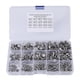 thumbnail image 3 of Paquete de 440 tornillos hexagonales M3 M4 M5, tornillos con brida de acero inoxidable, tornillos de cabeza plana hexagonal, tornillos y tuercas con caja, 3 of 5