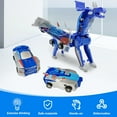 thumbnail image 5 of 2in1 Transforming Dinosaur Toys，Transformation 6 Pack Car Toy with Collision Transforming Car for Girls Age 4-6 |Party Gift for Birthday, Christmas (Blue & Pink & Gold Dragon), 5 of 14