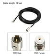 thumbnail image 2 of Uxcell 12 Feet FME Male to FME Female Antenna Extension Cable RG174 RF Coaxial Cable Plastic Black 1 Pcs, 2 of 5